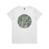 doodlewear Botanical Hope affirmation tshirt AS Colour Womens Maple White by artist Anna Mollekin