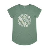 doodlewear Botanical Unite botanical graphic tee AS Colour Womens Mali Sage by artist Anna Mollekin