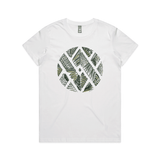 doodlewear Botanical Unite botanical graphic tee AS Colour Womens Maple White by artist Anna Mollekin