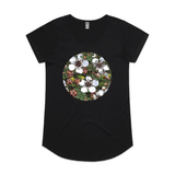 doodlewear The Magnificent Manuka art print manuka tee AS Colour Womens Mali black by artist Anna Mollekin