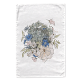 Hydrangea Cluster tea towel - doodlewear