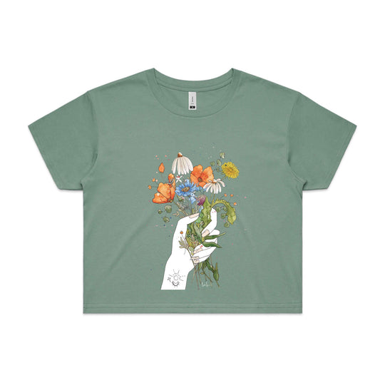 Wildflowers crop tee - doodlewear