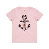 Floral Anchor tee - doodlewear