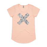Floral Cross tee - doodlewear