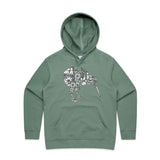Kiwi Flora hoodie - doodlewear