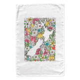 Sea of Flowers tea towel - doodlewear