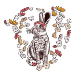 Rockabilly Bunny tee - doodlewear