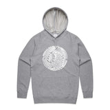 doodlewear "Botanical Lace" botanical hoodie AS Colour Mens Grey Marle by artist Anna Mollekin
