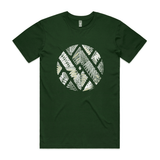 doodlewear Botanical Unite botanical graphic tee AS Colour Mens Staple Forest Green by artist Anna Mollekin