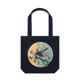 Fantail In The Manuka artwork tote bag